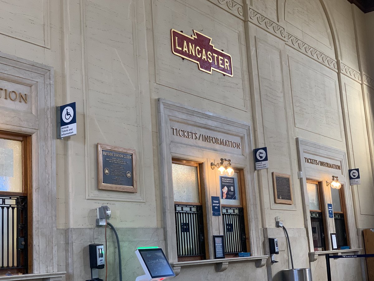 PaigeHarrison's tweet photo. Waiting at the train station in Lancaster, PA for the trip back to NYC, something so romantic and historic about train stations. Great visit with our #Hearst station @WGAL this week! https://t.co/KwVSlzq6pB