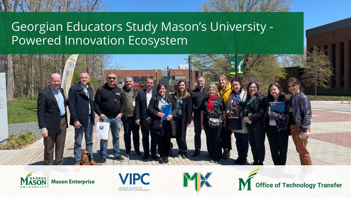 Mason Enterprise Center - Fairfax (@mecfairfax) on Twitter photo Honored to host a delegation of 12 reps from tech. universities & orgs from the Republic of Georgia to foster an entrepreneurial culture at Georgia’s higher ed institutions, link research to industry & increase innovation & economic growth. loom.ly/FjwIZhc <a href="/GeorgeMasonU/">George Mason University</a> Honored to host a delegation of 12 reps from tech. universities & orgs from the Republic of Georgia to foster an entrepreneurial culture at Georgia’s higher ed institutions, link research to industry & increase innovation & economic growth. loom.ly/FjwIZhc <a href="/GeorgeMasonU/">George Mason University</a>