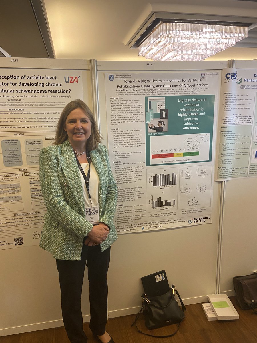 Poster presentation on <a href="/vertigenius/">Vertigenius™️</a> usability study at #barany2022 presented on behalf of the team. Great to be back at Barany.