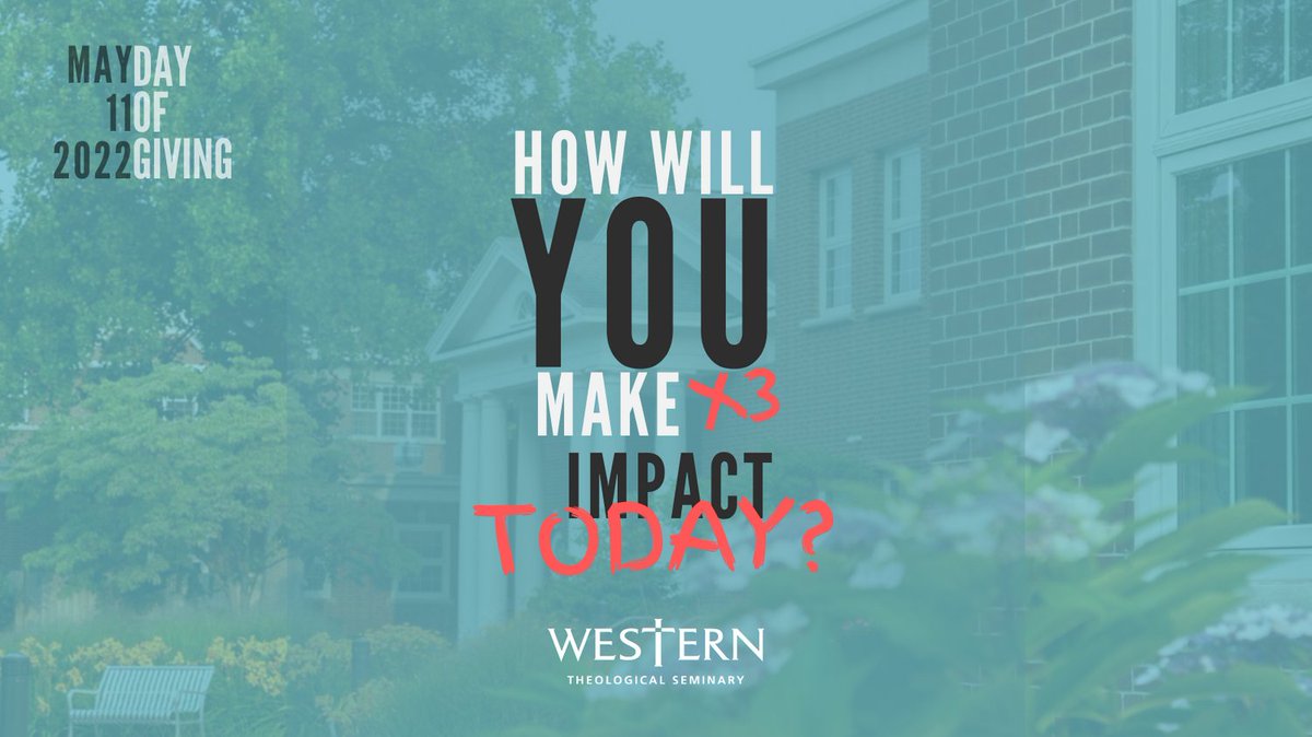 westernsem's tweet image. WTS Day of Giving is Today! How will you support WTS? 

Enhance academics?
Help keep tuition affordable?
Supporting the Peterson Center?
Engage the world church?

Give here: wtsem.info/dayofgiving