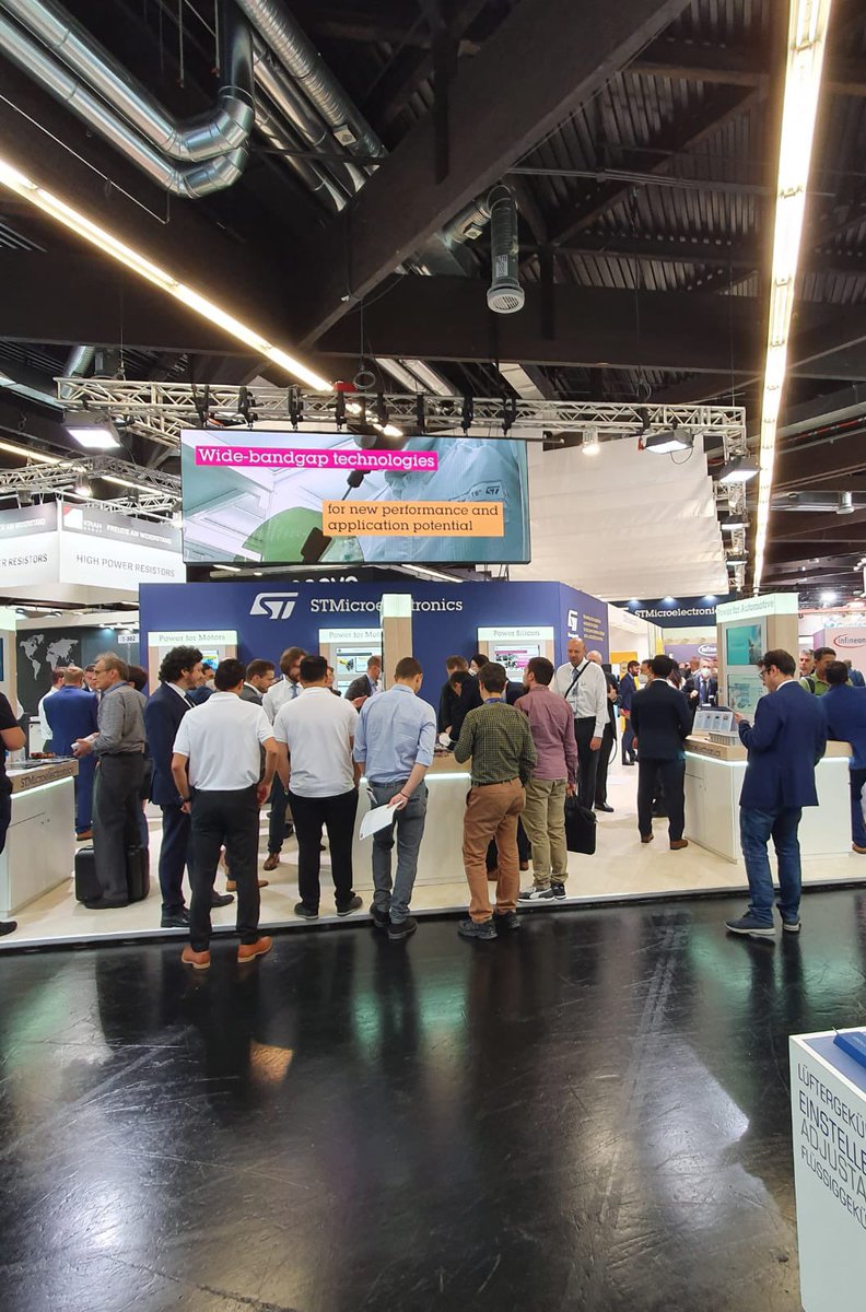 🔴LIVE from PCIM 2022, #Nuremberg!!
We are presenting new solutions targeting efficiency and integration for #industrial and #automotive power and motion.
👋👉🏽Come and visit us Hall 7️⃣, Booth 302 . #pcimeurope #powerelectronics