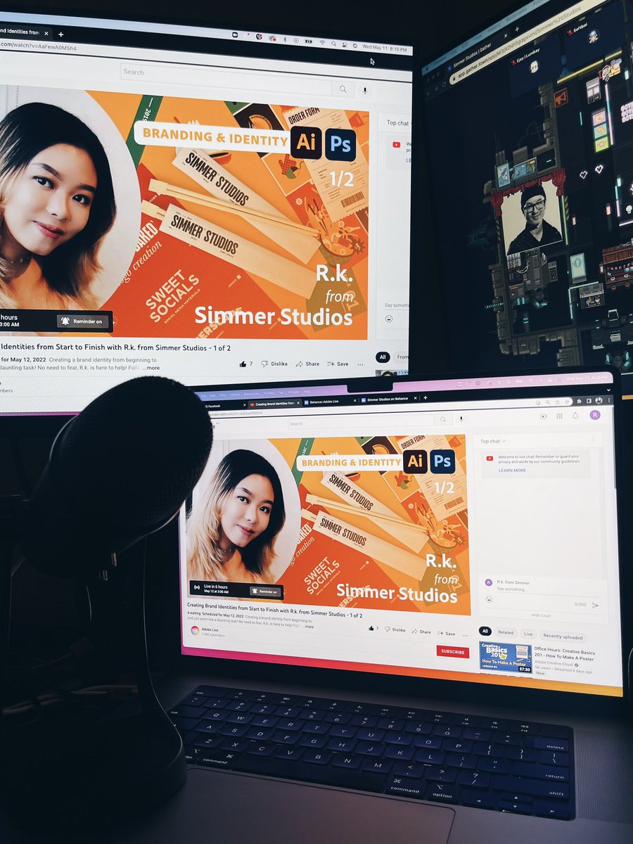 Woooot! I am going live in 6 hours. 😎

Here is the link for later's stream on the Adobe YT Channel. SET the reminder on! 

⏰ This is already later at 3:00 AM! Feel free to chat on the live while I design a branding for a farm. (I am anxious &amp; excited). 👀

See you!