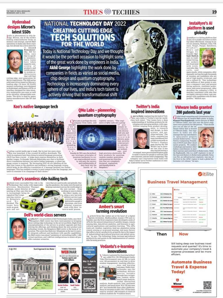 qnulabs's tweet photo. QNu Labs - Pioneering Quantum Cryptography!

To know more, visit us at https://t.co/mVLjicsOyY

#nationaltechnologyday #datasecurity #quantumcryptography #cybersecurity #cyptography https://t.co/oF8MEOwGpy
