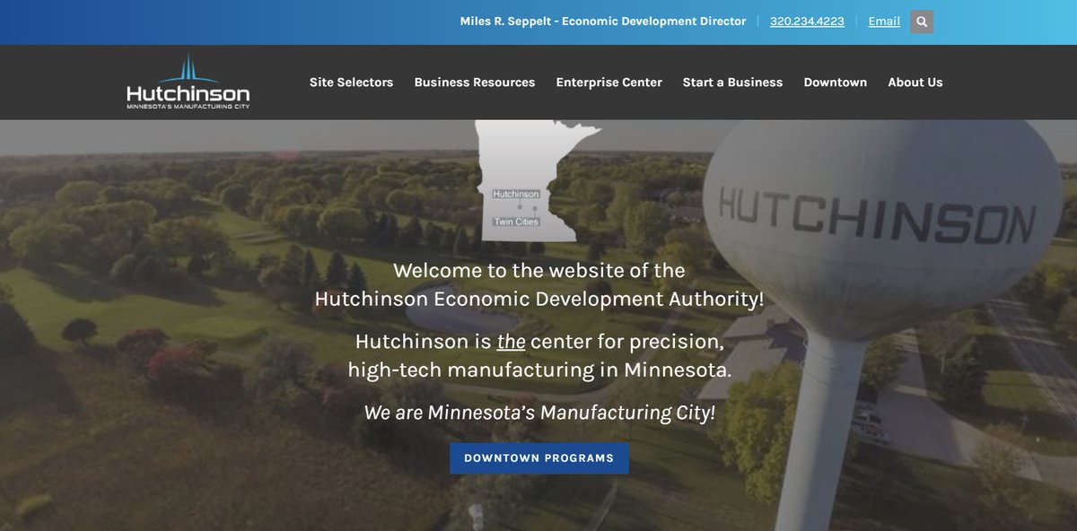 Hutchinson, "Minnesota's Manufacturing City," has a wealth of resources to help your company expand!  Call (320) 234-4223 and visit: hutchinsoneda.com