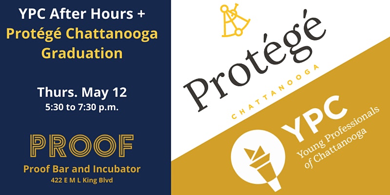 YPChatt's tweet photo. For our May After Hours, Young Professionals of Chattanooga is teaming up with Protégé's Class of 2022 for their graduation celebration! Come out and enjoy gourmet light bites and networking in a relaxed atmosphere. Tickets are limited!

RSVP here: https://t.co/bUOcPiycDR https://t.co/LJfQCDdSh8