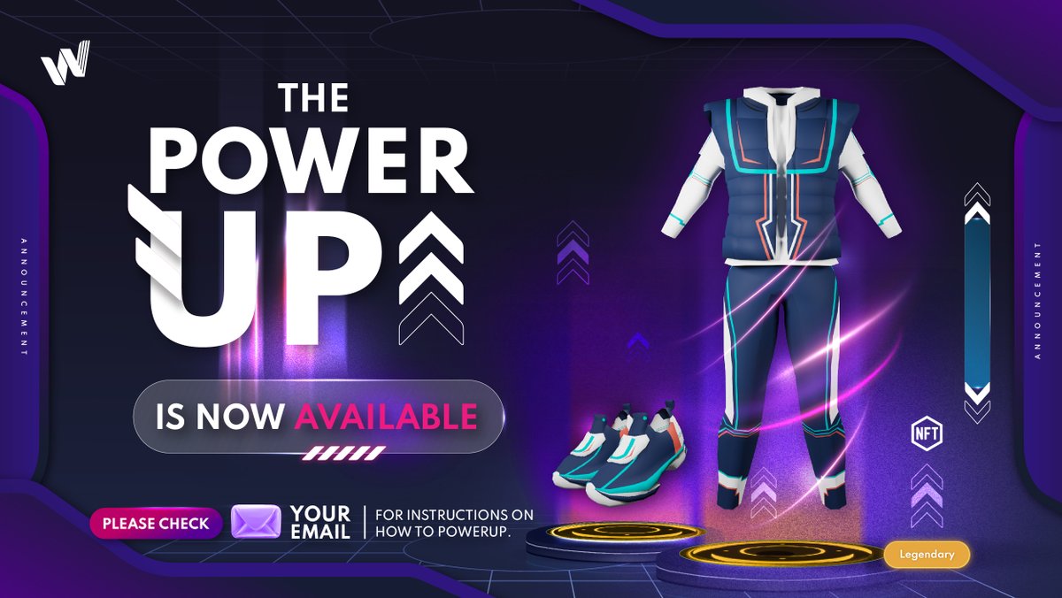 WIRTUALapp's tweet photo. 📣 Here Comes PowerUp!

For those who have Premium Starter-Kit with 1-2 outfits and Starter-Kit, your items has been powered up already.

🚀 For the Premium Starter-Kit of 3-4 outfits, please check your email or contact our team via Telegram.

#WIRTUAL #Exercisetoearn https://t.co/1mvTFZ8jbr