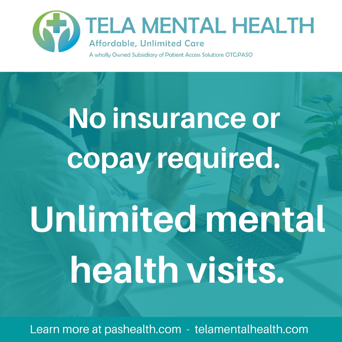 telamh's tweet photo. ✔️ Unlimited Medical Consultations - 24/7 Nationwide Doctor Access
✔️ Prescriptions sent to pharmacy of choice electronically
✔️ Mental Health Specialists 24/7/365 Access to Master Level Therapist
Learn more: https://t.co/wnx6iYnWcq $PASO https://t.co/CM9aSURXka