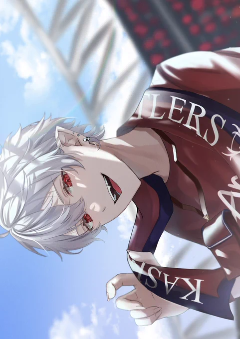 #KuzuArt 
J1コラボの葛葉さん 