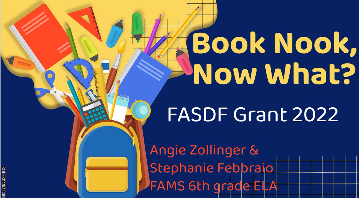 FasdFoundation's tweet photo. Classroom Grant awarded by the FASD Foundation put to good use!  Thank you Mrs. Zollinger and Mrs. Febbraio at the Middle School for putting the "Book Nook, Now What?" into motion!
@FreeportAreaMS #fasdfoundation https://t.co/WbEcFqknF9