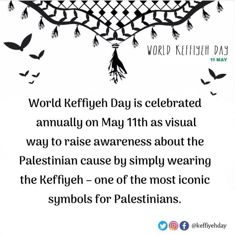ZoubeidiManal's tweet photo. Make sure to wear your Keffiyeh today! https://t.co/OzC1fj0qwk