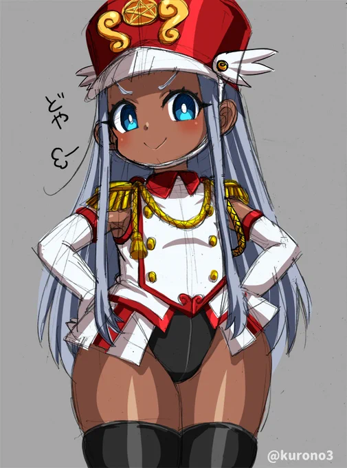 昔描いた悪魔娘シリーズのオリキャラ「ソロモン」ちゃんのめっちゃ荒いラクガキ。 