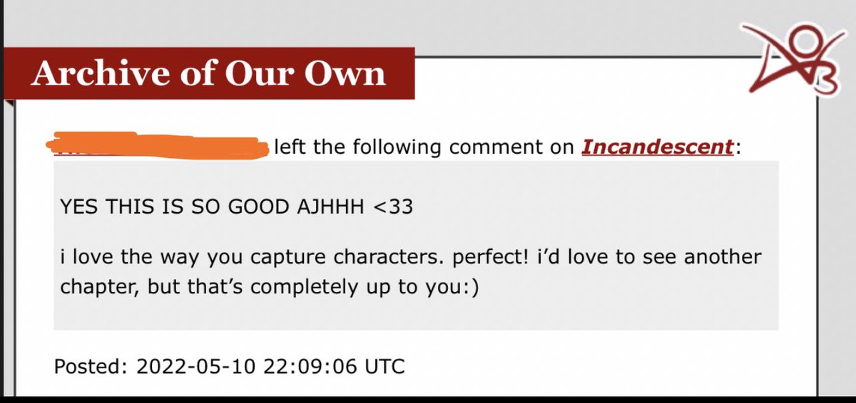 This was a really kind comment to wake up to. 🥹 This is how easy it is to make the day of a writer whose work you enjoy.