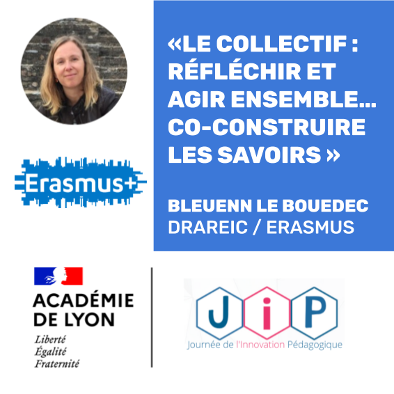 EafcLyon's tweet photo. Bleuenn Le Bouedec 
Chargée de mission DRAREIC (Lyon) 
et Cheffe du département international #EAFC  @ErasmusplusFR  @academielyon
   
#JIP22 #innovation @academielyon  #EAFC @INSPELyon https://t.co/T4dHe6w8OG