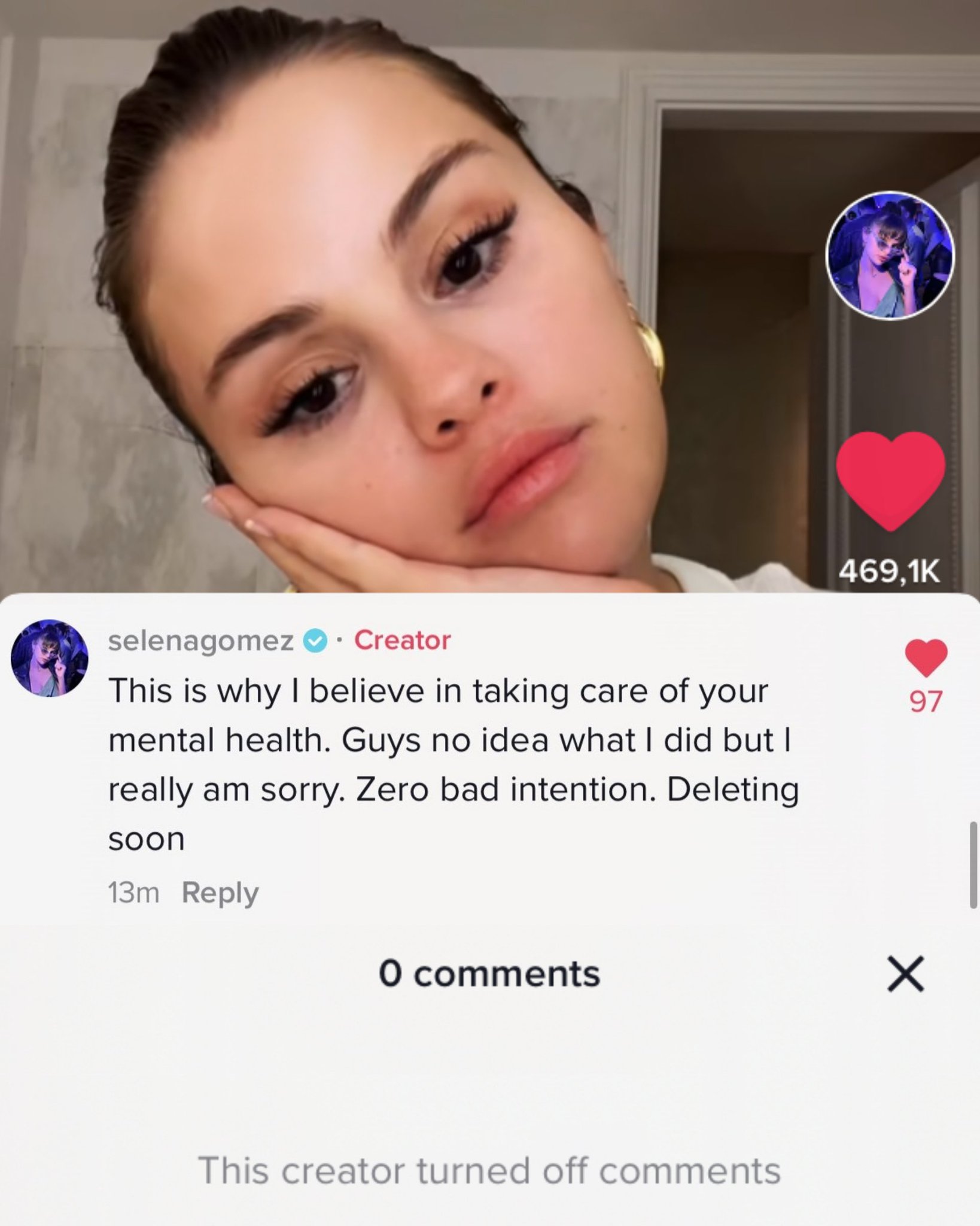 Selena Gomez Fan Acc on Twitter: “Selena Gomez commented and turned off