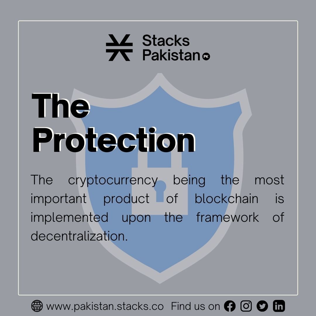 StacksPakistan's tweet photo. The cryptocurrency being the most important product of blockchain is implemented upon the framework of decentralization.
#StacksPakistan #OwnYourInternet #StacksBlogs https://t.co/x3TABNWuQF
