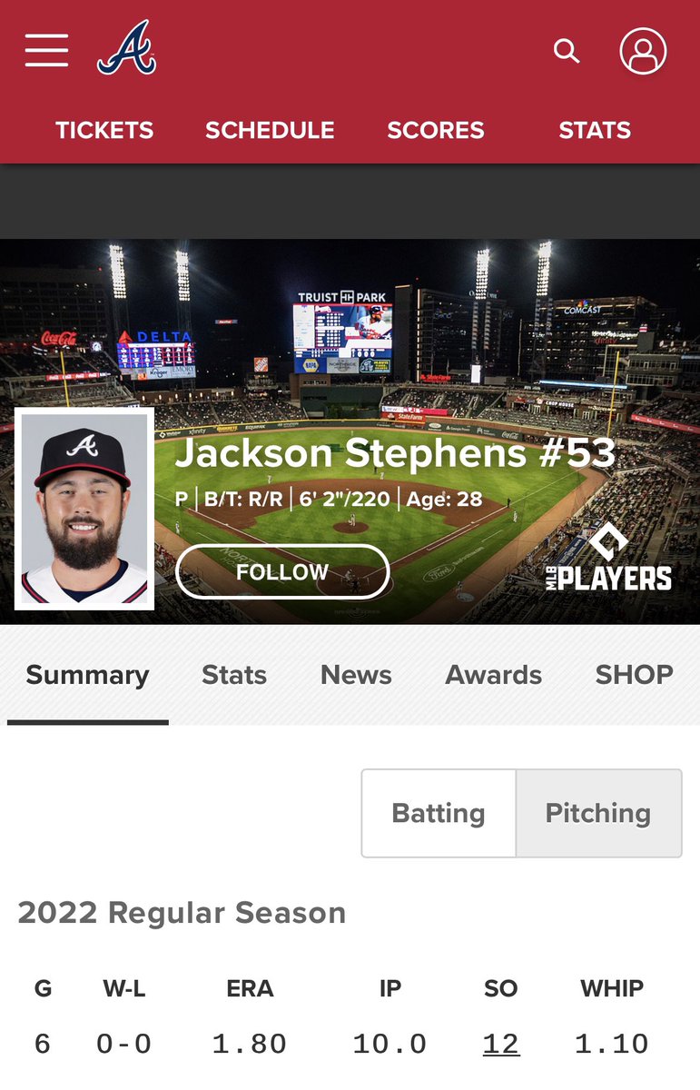 Tsparks10's tweet photo. Love to see hometown guys having success on the big stage! @jacko71422  has always been a DUDE and I personally couldn’t be more proud to see you lighting it up. #Braves #ChopOn https://t.co/lpwfGSvkWd