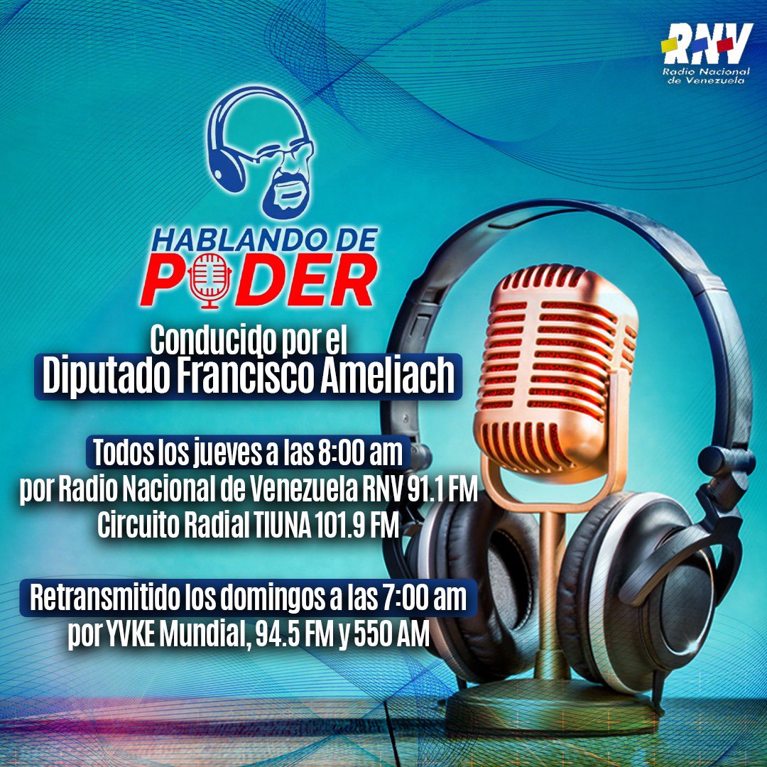 Te invito a escuchar mañana tu programa HABLANDO DE PODER. Estaremos analizando el discurso del Presidente <a href="/NicolasMaduro/">Nicolás Maduro</a> del pasado 5 de mayo en la reunión con la Dirección Nacional del PSUV en los temas: formación política, batalla de ideas y cambios con base en certezas