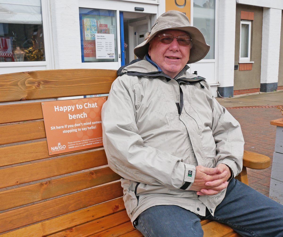 navigocare's tweet photo. Happy to chat? 👍

To coincide with #MentalHealthAwarenessWeek, we're introducing 'Happy to Chat' benches across North East Lincolnshire as part of our plans to get people talking and reduce social isolation. 🪑

Read more: https://t.co/4e6deOCYGr 

#IveBeenThere https://t.co/xr2wM1BRD4