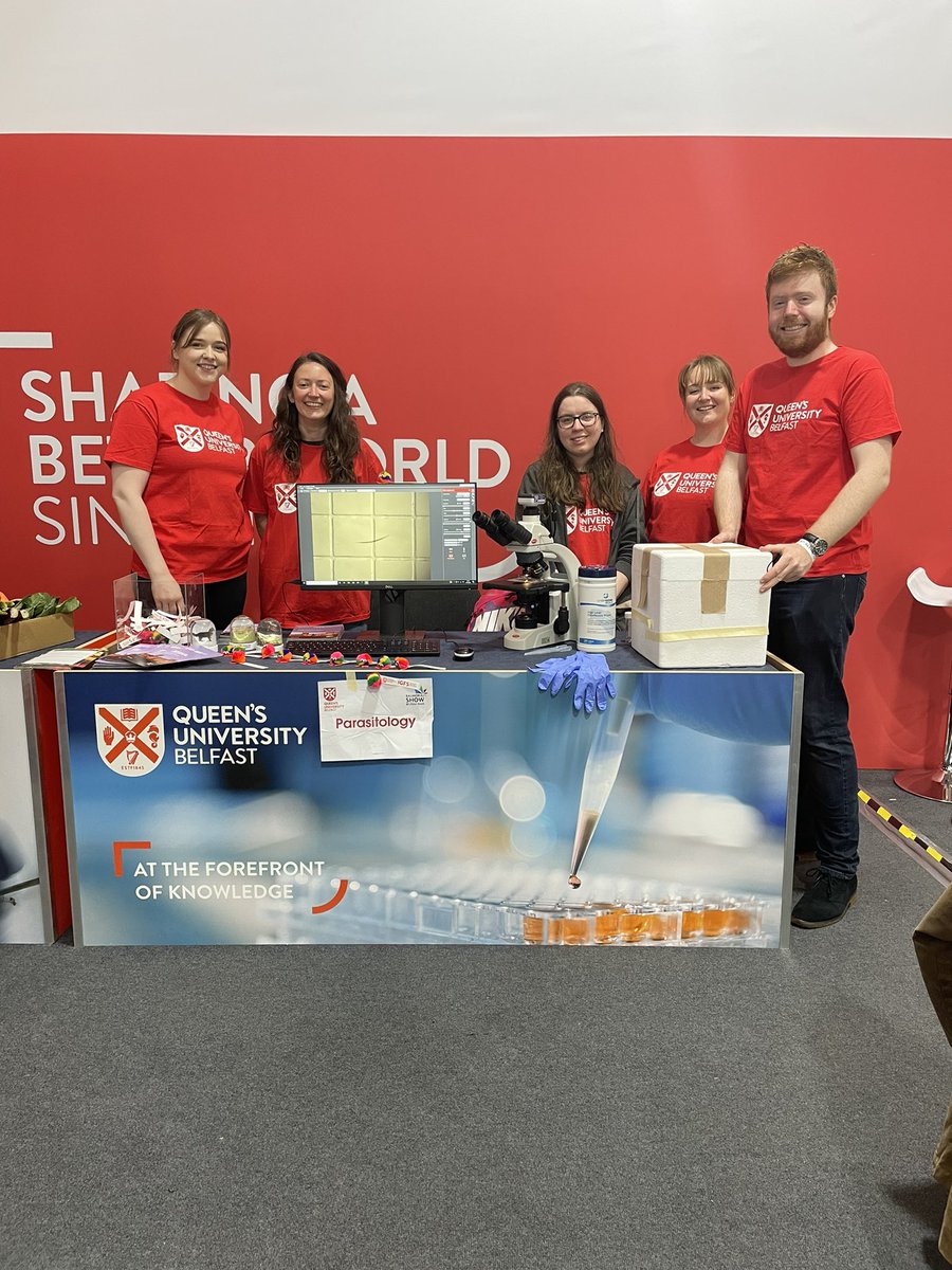 oliviakateingle's tweet photo. It’s not a fluke! Come see us parasitologists at @balmoralshow! @QUBelfast @QUBbioscience @QUBIGFS #balmoralshow https://t.co/lntiyQcL3W