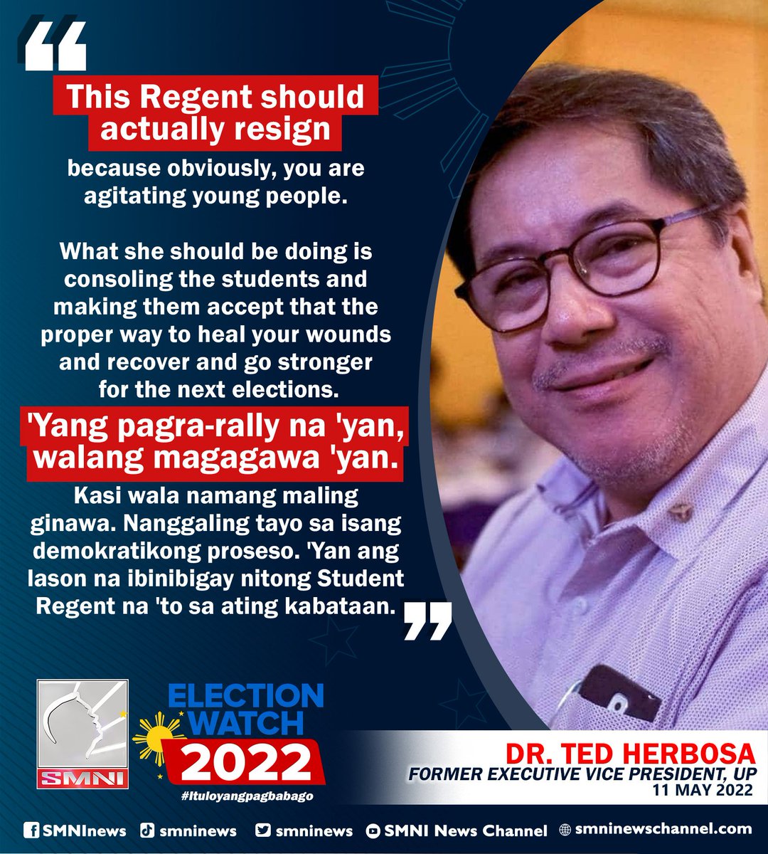 smninews's tweet image. Dr. Ted Herbosa, gustong pagbitiwin sa pwesto ang Student Regent na nag-post ng boycott classes sa ilalim ng administrasyong Marcos