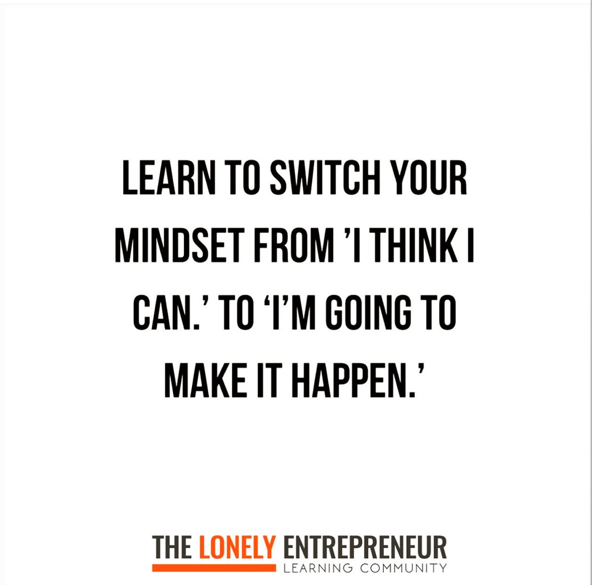 That’s what being an #entrepreneur is all about! We may not have all the resources we need, but we have the creativity others don’t to bring a vision to life. #success