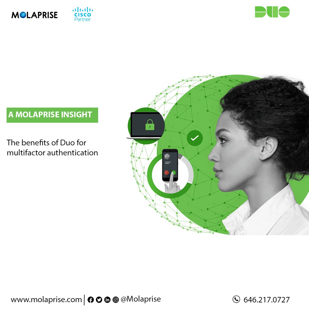 Are your employees protected from cybercrime?

Read more about the benefits of Duo for multifactor authentication. molaprise.com/employees-are-…

#CyberSecurity #CiscoDuo #Duo #Molaprise #Blog #CyberCrime #WednesdayThoughts #WednesdayMotivation #MolapriseInsights