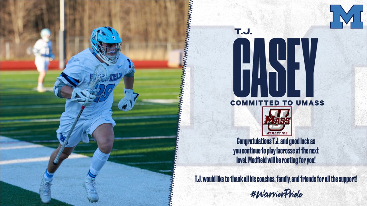 As we approach the end of the school year, we would to like to highlight a senior student-athlete that is going to continue athletics at the next level.  Today, we would like to showcase...

<a href="/MedfieldHS/">Robert Parga</a> <a href="/JeffreyJMarsden/">Jeffrey Marsden</a> <a href="/GlobeSchools/">Boston Globe Schools</a> @BostonHeraldHS <a href="/Med_Lax/">Medfield HS Lacrosse</a>