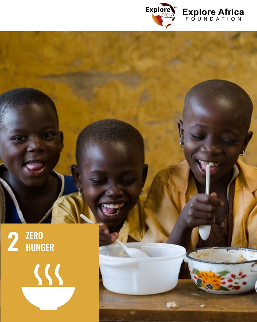 _exploreafrica's tweet photo. SDG 2 ZERO HUNGER 
Hunger is one of the problems mankind is battling. Our planet has provided us with sufficient resources to cater for our food needs. It is  quite unfortunate, however, that a large number of people have unequal access to food. https://t.co/Hh1uDGViDq
