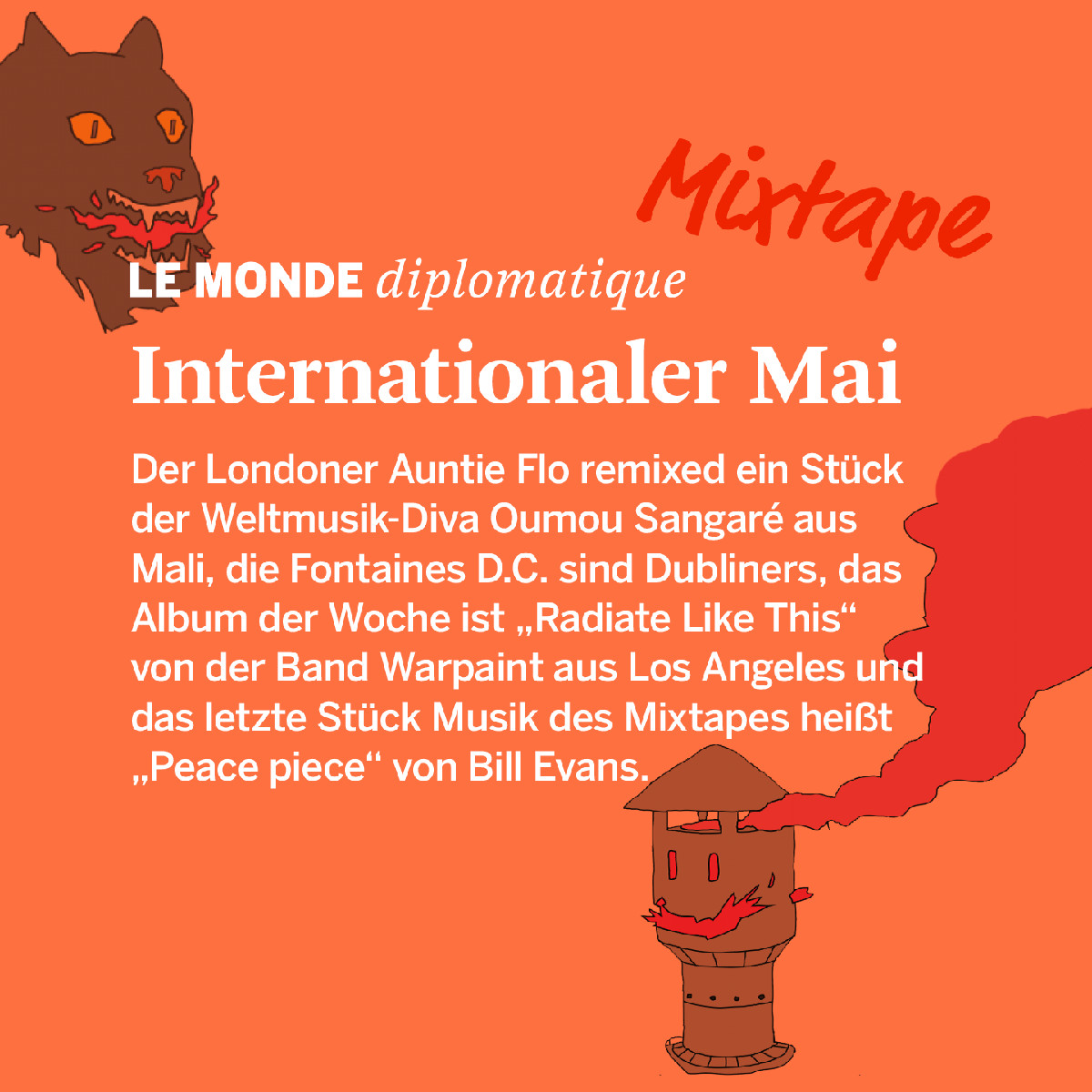 Monde_diplo's tweet photo. Das neue LMd-Mixtape gibt es morgen ab 12 Uhr auf ByteFM zu hören! 
🔗 https://t.co/6Lk926dvh4
—
#LMd #lemondediplomatique #mondediplo #musik #radio #bytefm #mixtape #lieblingsmusik https://t.co/TXQ3SJI1mY