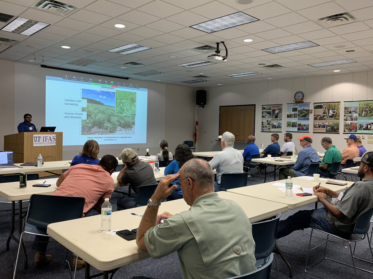 UF_PBC_VegFruit's tweet photo. Drs. Ramdas Kanissery and Calvin Odero both talked about the importance of #WeedManagement in #snapbean production last week at the #2022SnapBeanConference @EvergladesREC. @ERECWeedScience @SWFREC @UF_IFAS @FlaFruitandVeg @VSC_News https://t.co/ZXJTHAJh7W