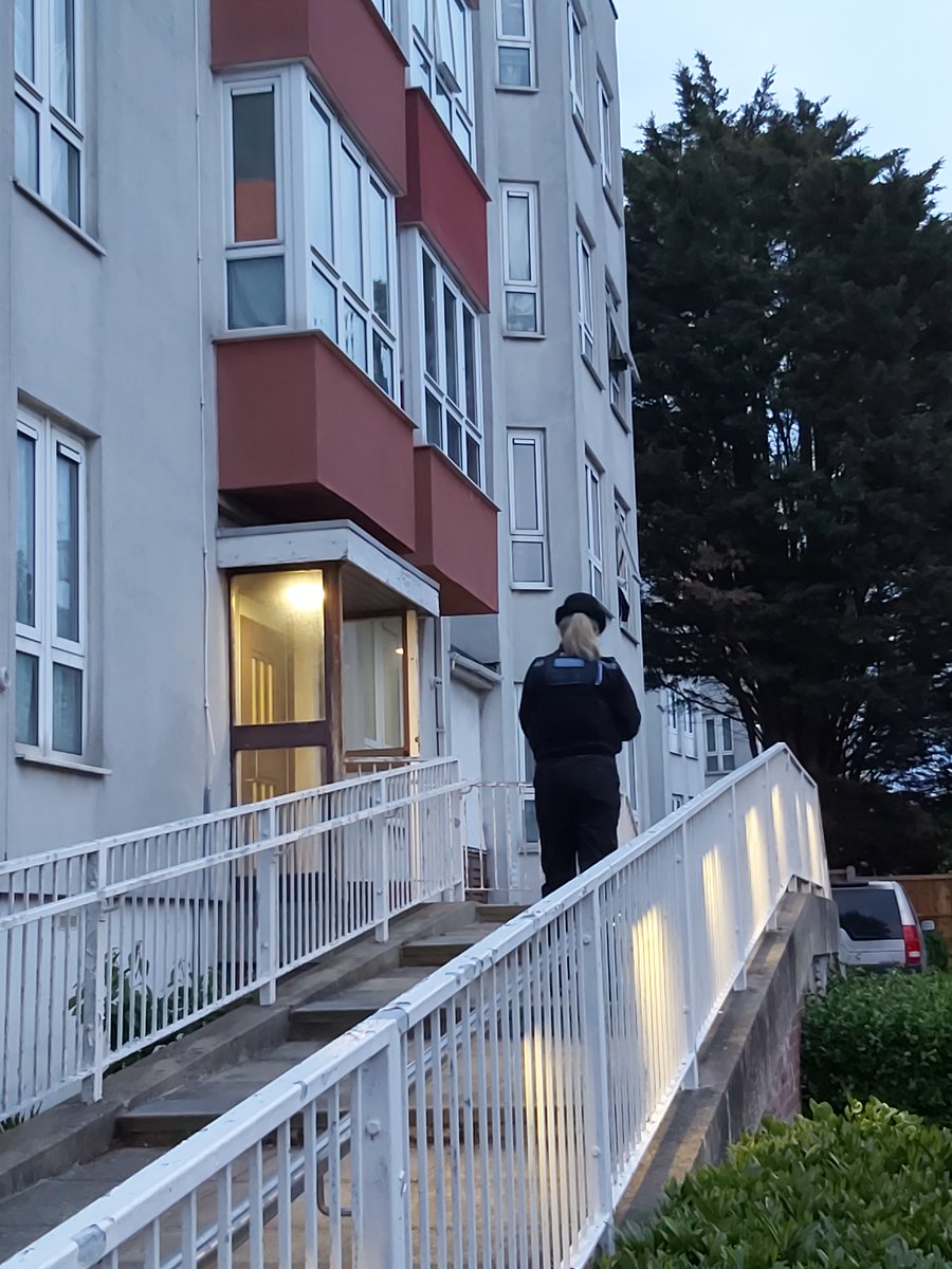 Yesterday PCSO Fox and PCSO Twidell conducted patrols in Mornington Court, Westcliff after there were reports of anti-social behaviour and drug taking within the property.