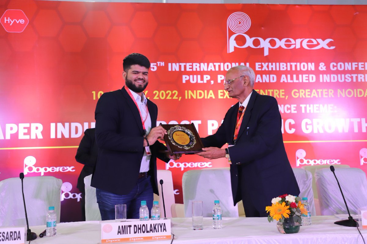 parasongroup's tweet photo. Parason Director, Mr. Madhure Desarda gave a speech at the  #PaperEx2022. He shared his views on "Molded Fiber Technology." Got the best appreciation of his technical presentation made in PaperEx 2022 https://t.co/LI1I3pVn1F