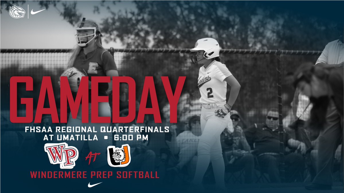 🥎 // <a href="/sb_wps/">Windermere Prep Softball</a> 𝙂𝘼𝙈𝙀𝘿𝘼𝙔
📣 | <a href="/FHSAA/">FHSAA</a> Regional Quarterfinals 
🆚 | Umatilla HS
⏱ | 6️⃣0️⃣0️⃣
🎟 | $7.00 - CASH ONLY at the gate
📍 | at Umatilla HS
