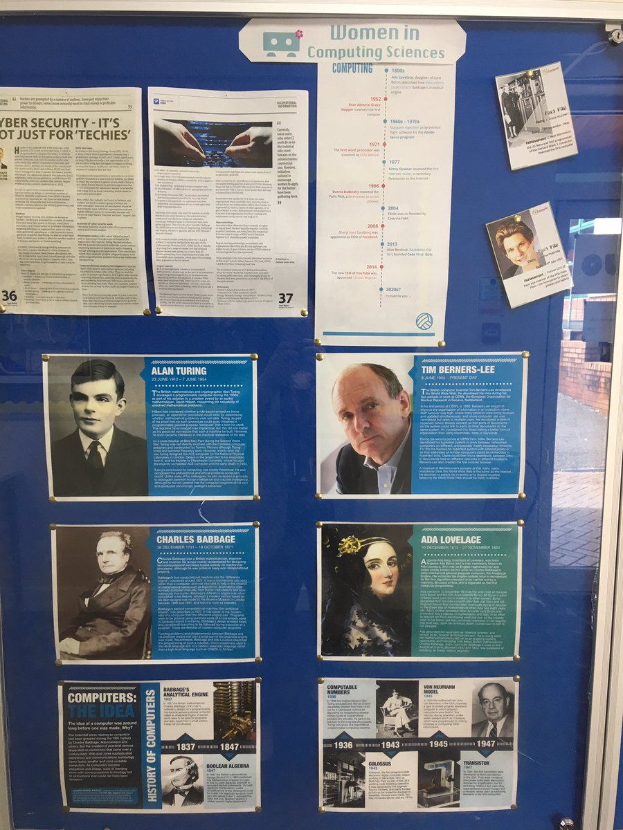 Great to see so many fabulous careers boards on display around the school. Lots of inspiration for pupils about where different subjects could take them.