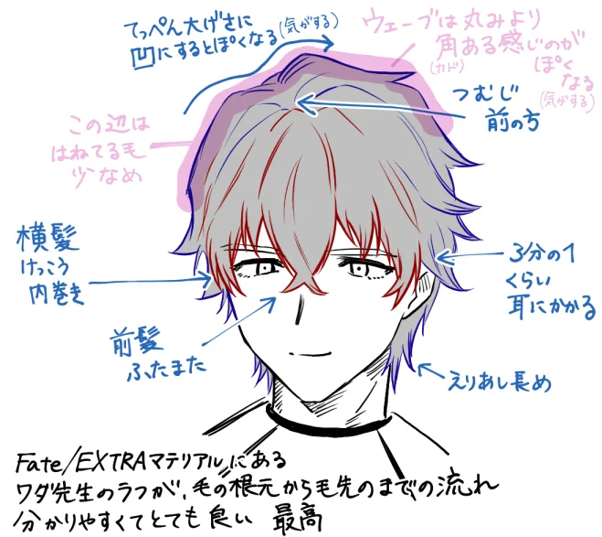 > めたろぐさんなりのガウェインの描き方(特に髪の毛)を教えてください…!そしていつも応援してます! https://t.co/EwfARcko22 ありがとうございます!どうぞ 