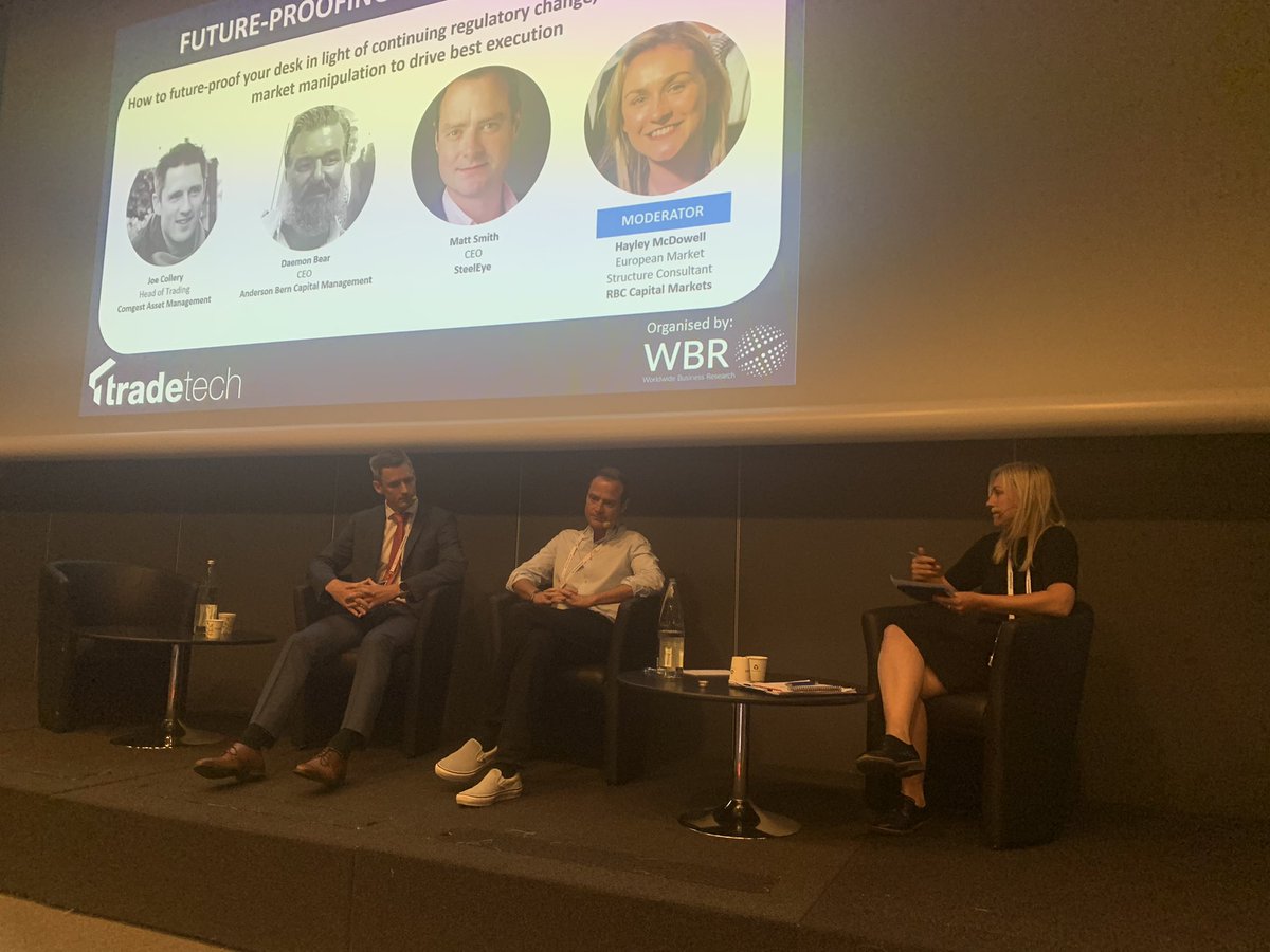 Rebecca Healey (@_rebeccahealey) on Twitter photo #TradeTech - data debate shifting to managing data & need for greater transparency with <a href="/hayley_mcdowell/">Hayley McDowell</a> joe colliery of #Comgest & <a href="/mattsmith/">Matt Smith</a> of <a href="/SteelEyeLtd/">steeleyeltd</a> to collaborate in delivering #bettermarkets #TradeTech - data debate shifting to managing data & need for greater transparency with <a href="/hayley_mcdowell/">Hayley McDowell</a> joe colliery of #Comgest & <a href="/mattsmith/">Matt Smith</a> of <a href="/SteelEyeLtd/">steeleyeltd</a> to collaborate in delivering #bettermarkets