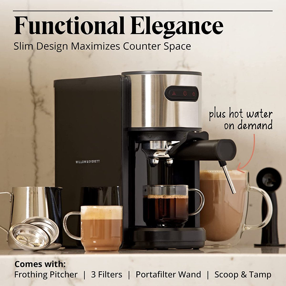 Lowest Price EVER!   
       
Compact Espresso Machine Bundle with built in Milk Frother/Steam Wand, PLUS Frothing Pitcher

Get it ALL for only $80!!!

*Coupon PLUS use promo code; 14FKDLATTE

https://t.co/aWbRX2TQPs https://t.co/Wm8kYIiqc0