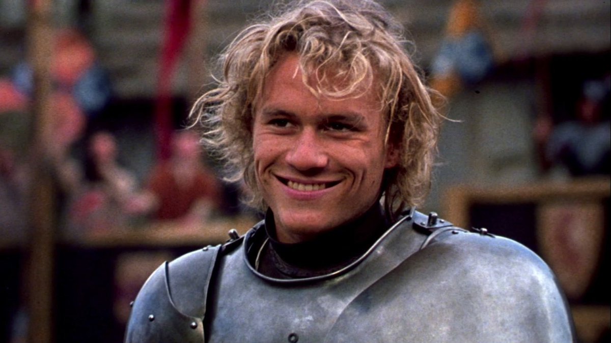 ProjBigScreen's tweet photo. A KNIGHT'S TALE starring Heath Ledger released in theaters on this day, 21 years ago https://t.co/UK50P5KmLP