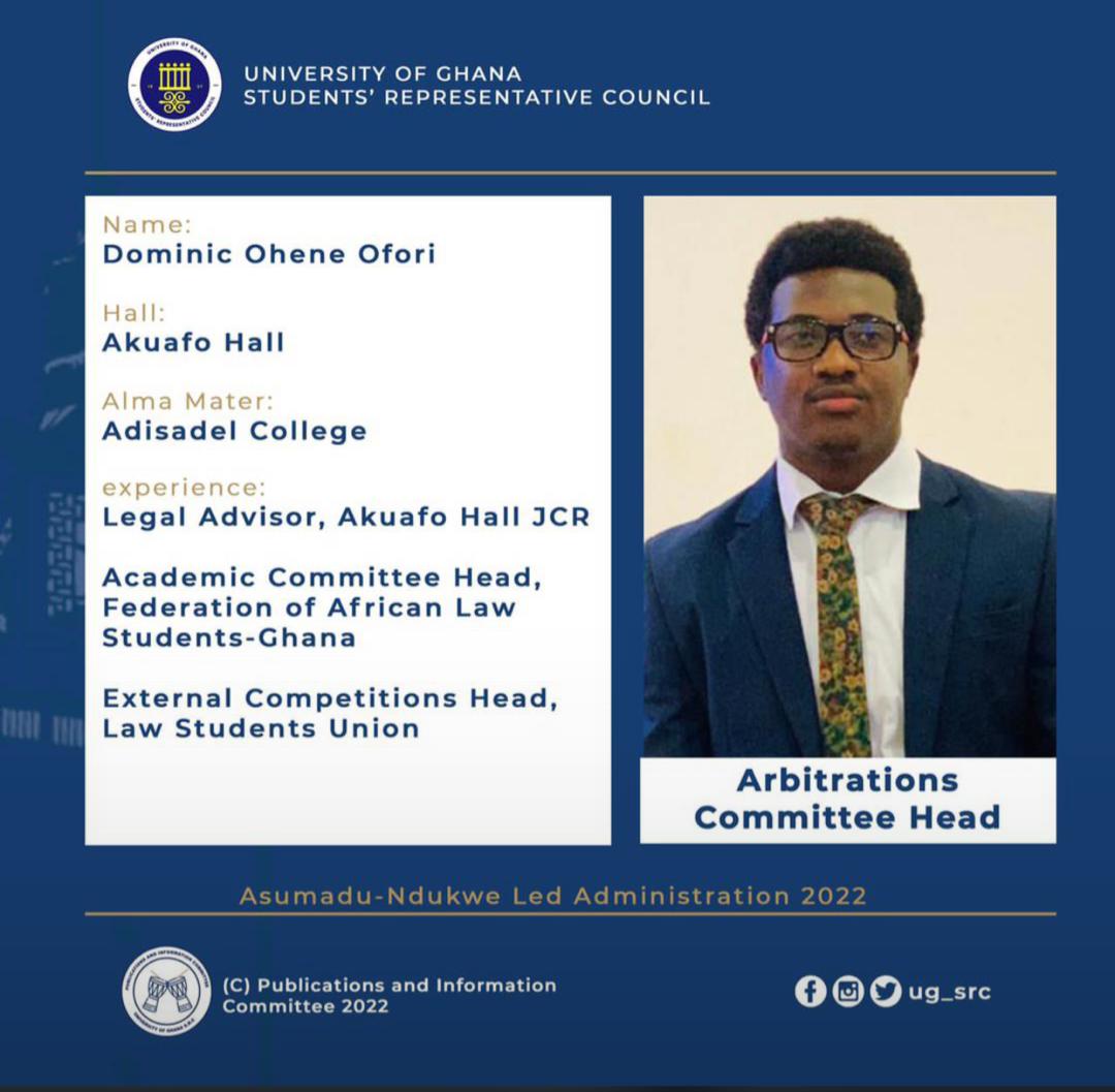 adisco_global's tweet photo. Congratulations to Master Dominic Ohene Ofori on your new appointment as the Chairperson of the Arbitration Committee. Do serve well and keep lifting the flag of Adisadel College high🏁. Play Up!🦓🏁 https://t.co/T28bd3GTCK