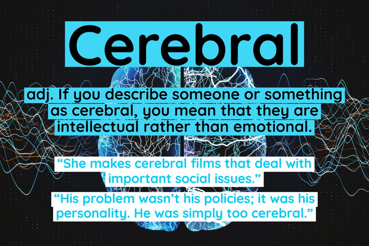 LeysEnglish's tweet photo. #wordoftheweek The adjective 'cerebral'🧠
@LeysCambridge https://t.co/ALeo2ieqZ6