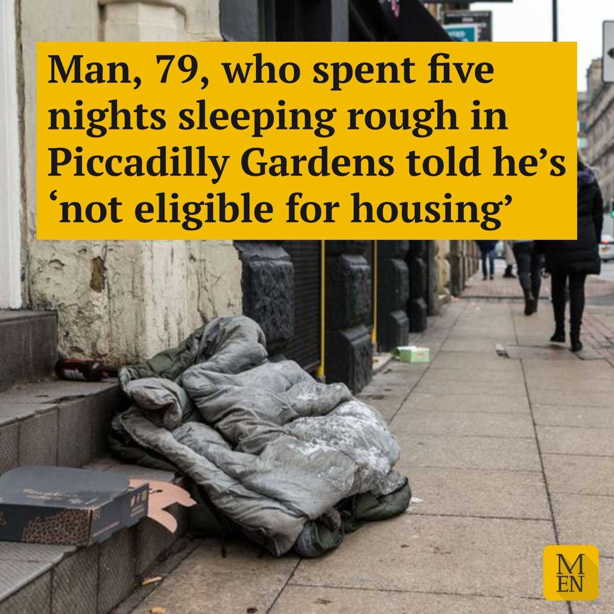 MENnewsdesk's tweet photo. A homeless pensioner who spent five nights sleeping rough on Piccadilly Gardens has been told he is not eligible for housing from the council he used to work for
https://t.co/dzubsXWKBc https://t.co/nxTHShROiA