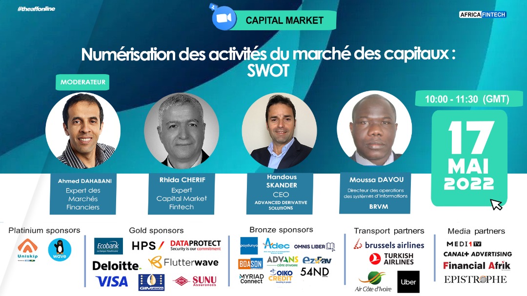 affintechforum's tweet photo. Inscrivez-vous ici pour participer : https://t.co/0kJ8YHx6Ad
PANEL : 𝙉𝙪𝙢𝙚́𝙧𝙞𝙨𝙖𝙩𝙞𝙤𝙣 𝙙𝙚𝙨 𝙖𝙘𝙩𝙞𝙫𝙞𝙩𝙚́𝙨 𝙙𝙪 𝙢𝙖𝙧𝙘𝙝é 𝙙𝙚𝙨 𝘾𝙖𝙥𝙞𝙩𝙖𝙪𝙭 : 𝙎𝙒𝙊𝙏
Lieu : en ligne sur Zoom
Date : 17 Mai 2022
Heure : 10h00-11h30
#theAFF2021 #openbanking #capitalmarket https://t.co/n6VjCOhKHP