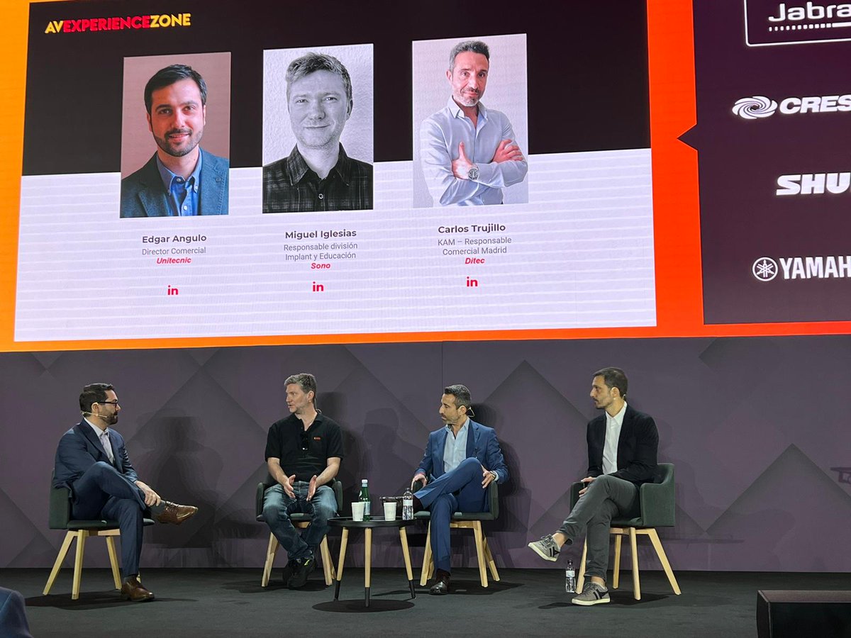 DitecAv's tweet photo. Our colleague Carlos Trujillo participating in the panel on Audiovisual Technologies for today's and tomorrow's education
-
Nuestro compañero Carlos Trujillo participando en el panel de Tecnologías Audiovisuales para la educación de hoy y mañana

#avixa #avexperiencezone #ISE2022 https://t.co/LmpKg9ent1
