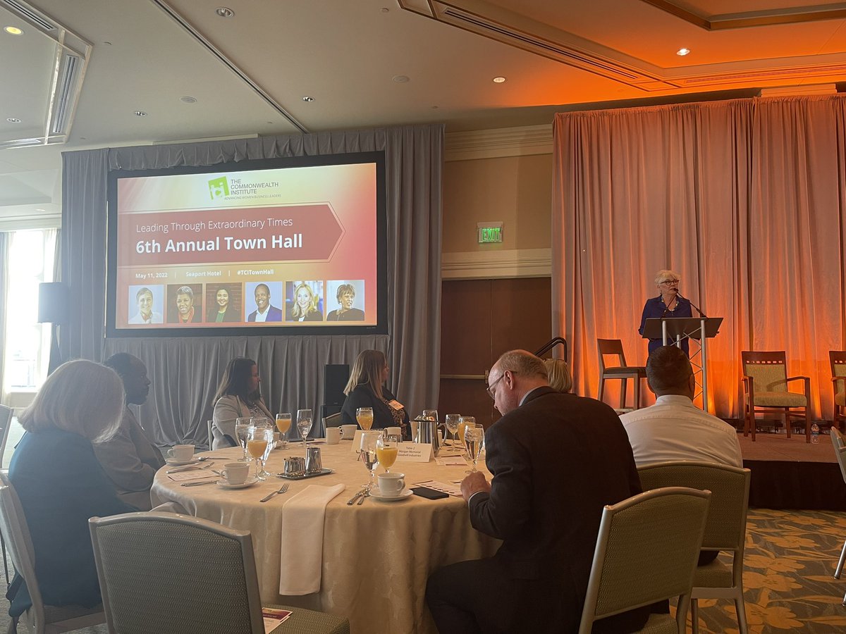 Beautiful@morning in the seaport for @TCI_Boston 6th Annual Town Hall <a href="/ElizabethHailer/">Elizabeth Hailer</a> kicking us off! Thank you for the important work you do.#tcitownhall