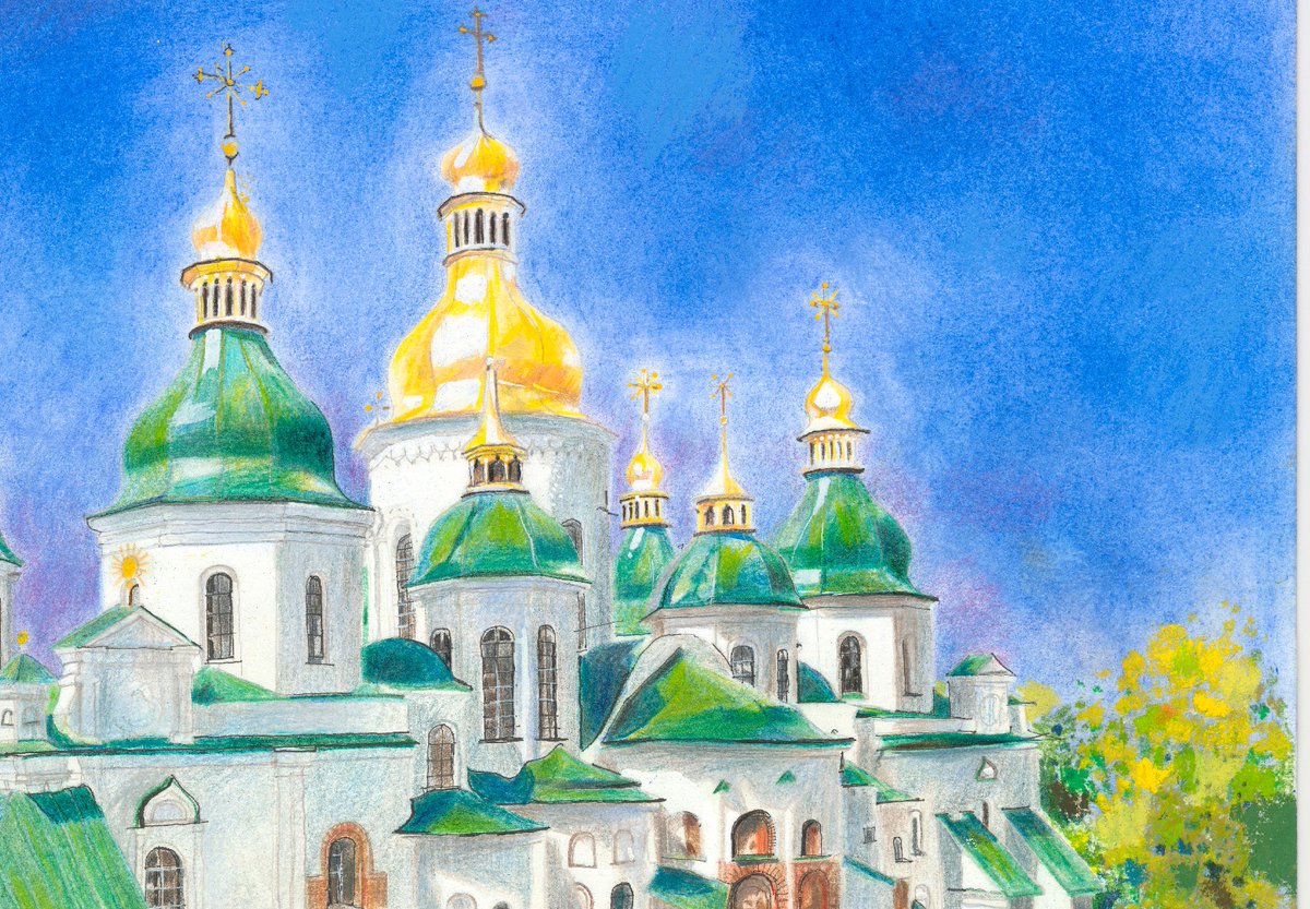 GreetsFromUK's tweet photo. A #UNESCOWORLDHERITAGESITE   #STSOPHIACATHEDRAL  #UKRAINE #HUMANITARIANAPPEAL #CARD https://t.co/JisUbgpSib