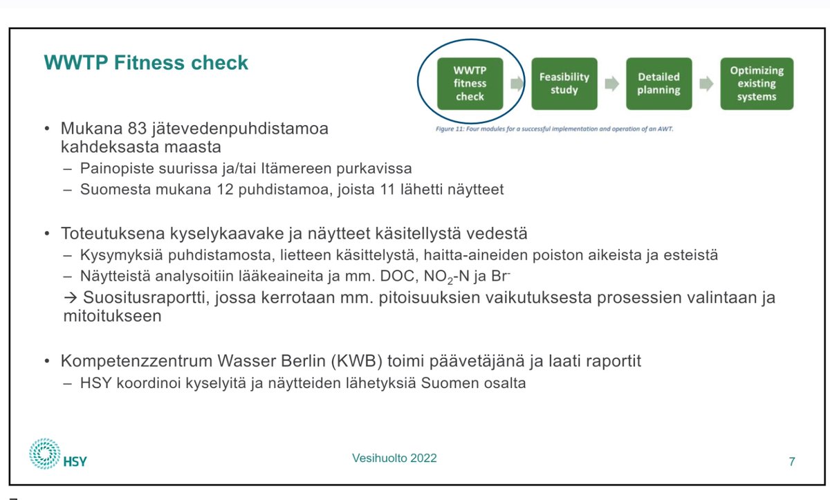 RiittaLiisaH's tweet photo. Anna Kuokkanen @hsy_fi:stä: #lääkeaine"iden poistolle #jätevesi'stä määriteltävä tavoitteet. Poistoprosesseilla myös rajoituksia, kuten bromipitoisten vesien #otsonointi, joka tuottaa vesieliöille myrkyllistä bromaattia.
@suomenvesi 
#vesihuolto2022
#vesihuolto https://t.co/a0hZd53Nu8