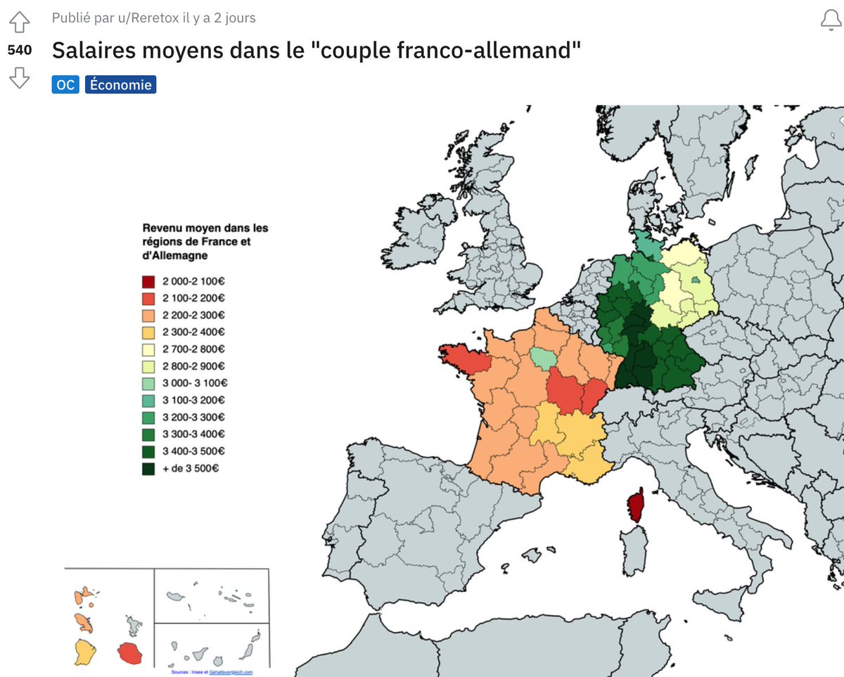 Ce visuel me hante. En 1983, le PIB par habitant était équivalent en France et en RFA. Il s'est depuis élevé d'un tiers en Allemagne, tout en remettant progressivement à niveau l'ex-RDA.