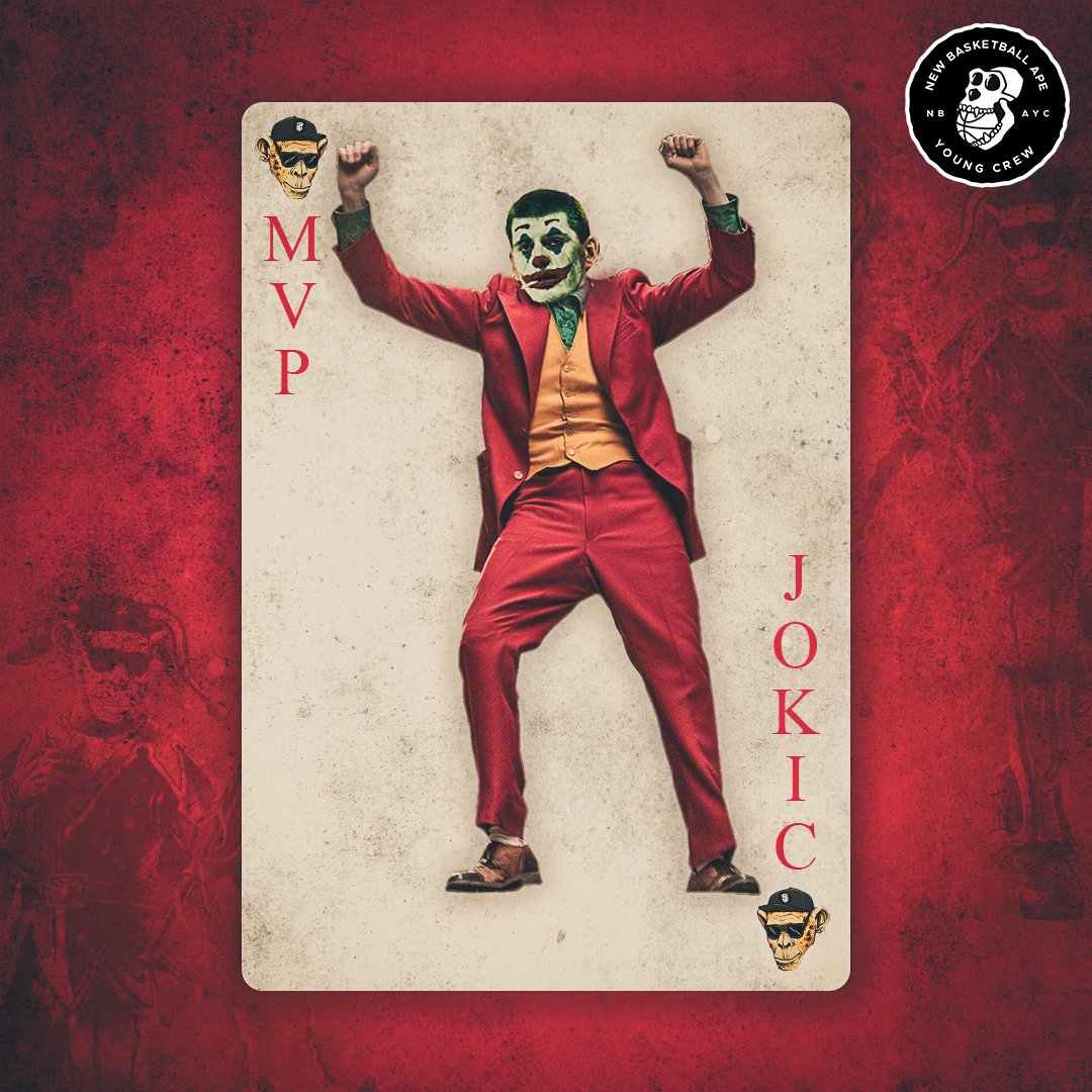 The Joker wasn't joking around this season! 🃏

Congratulations to the @Nuggets big man on winning this year's Most Valuable Player - Nikola Jokic.

#NBA75 #NBAYC #NBA #NBATwitter #NBAPlayoffs2022 #nftcollectors #NFT #NFTCommunity #NBAPlayoffs
#Nuggets