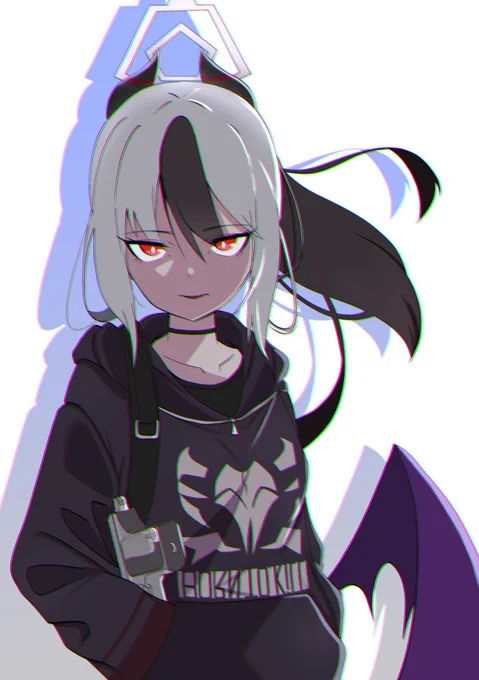 「先生、下がってて」
#ブルアカ 
#ブルーアーカイブ 
#鬼方カヨコ 