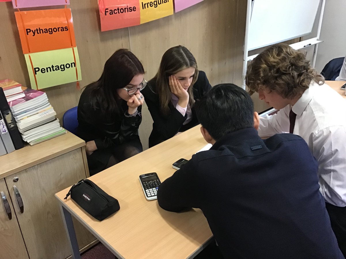 newhallmaths's tweet photo. The Senior Maths House Competition took place this lunchtime.   Congratulations to Miki House for the win (and to our markers)! #BSiL #maths #housecompetition https://t.co/XM0zEaPyCp